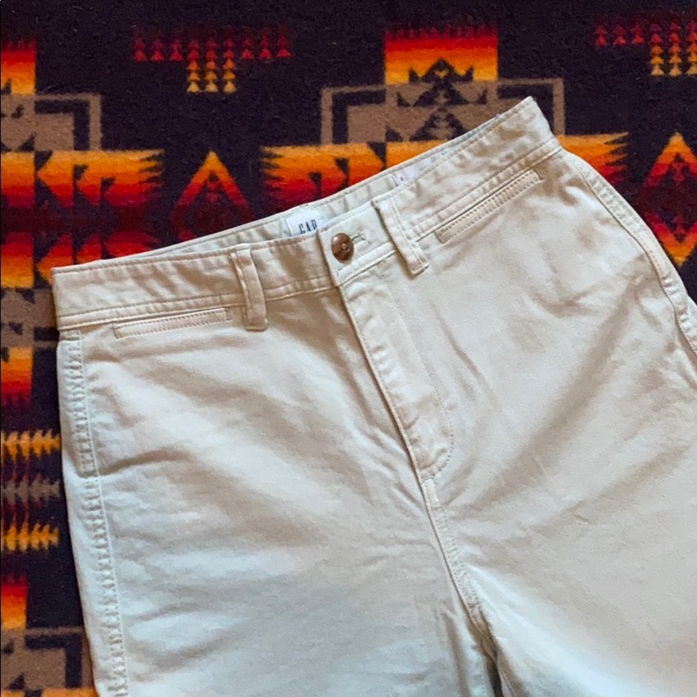 Gap High Rise Wide Leg Crop Mint Jeans